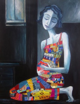  “Embarazada” 2010, Acrílico sobre tela, 80 x 60 cm 