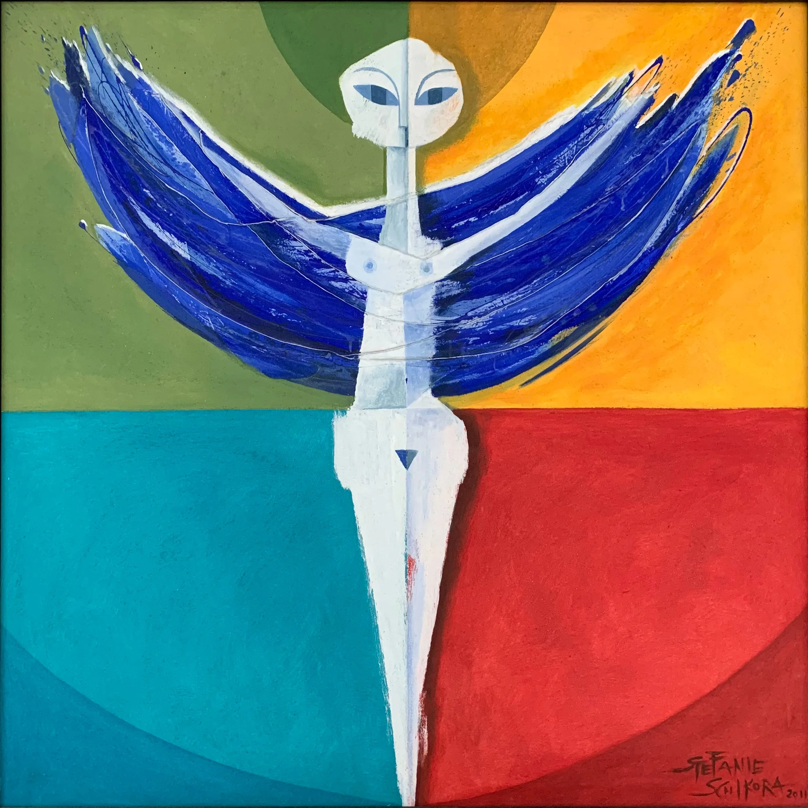 Mujer alada - Abstracción