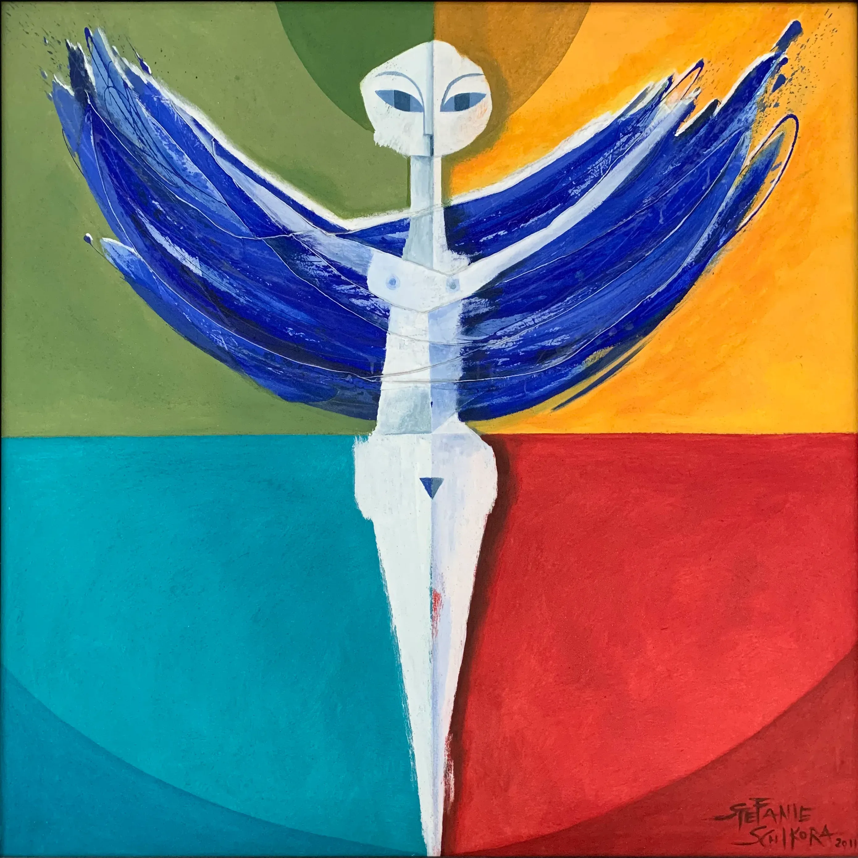 Mujer alada - Abstracción